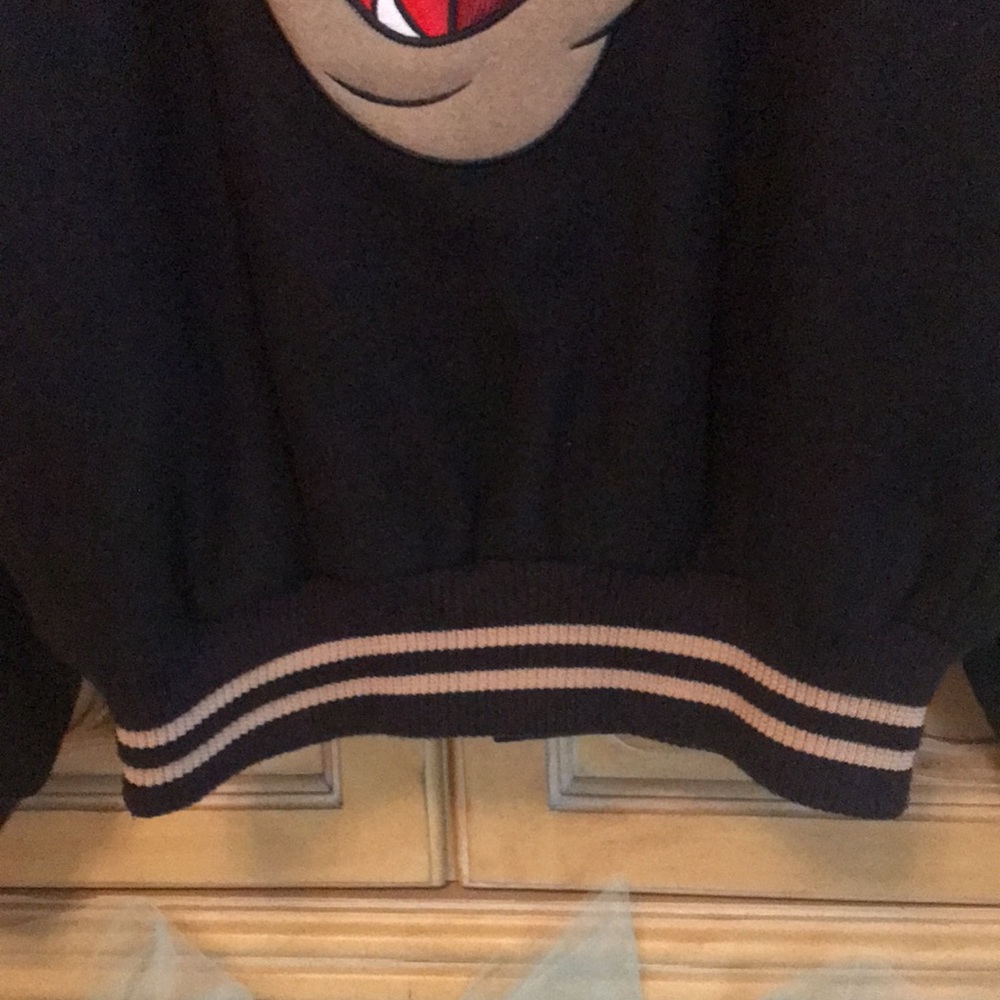 Warner Bros Tasmanian Devil Varsity Jacket Black - Picture 10 of 14